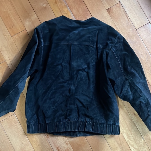 Suede classy vintage bomber jacket - Picture 2 of 5